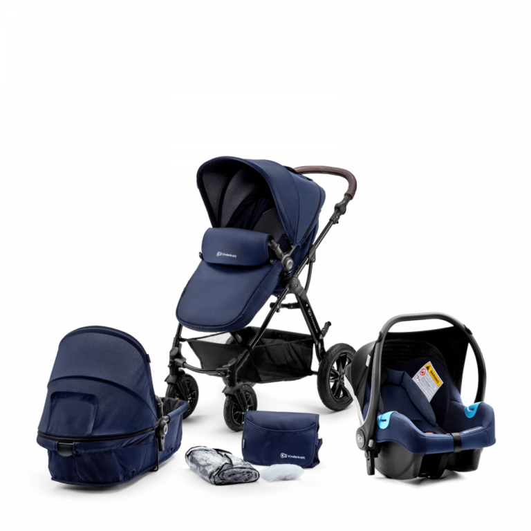 Kinderkraft Moov 3 in 1 Travel System Navy Baby Travel Stroller