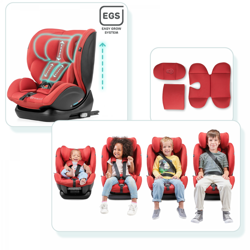 Kinderkraft Vado Group 0+/1/2 ISOFIX Car Seat - Red, ISOFIX