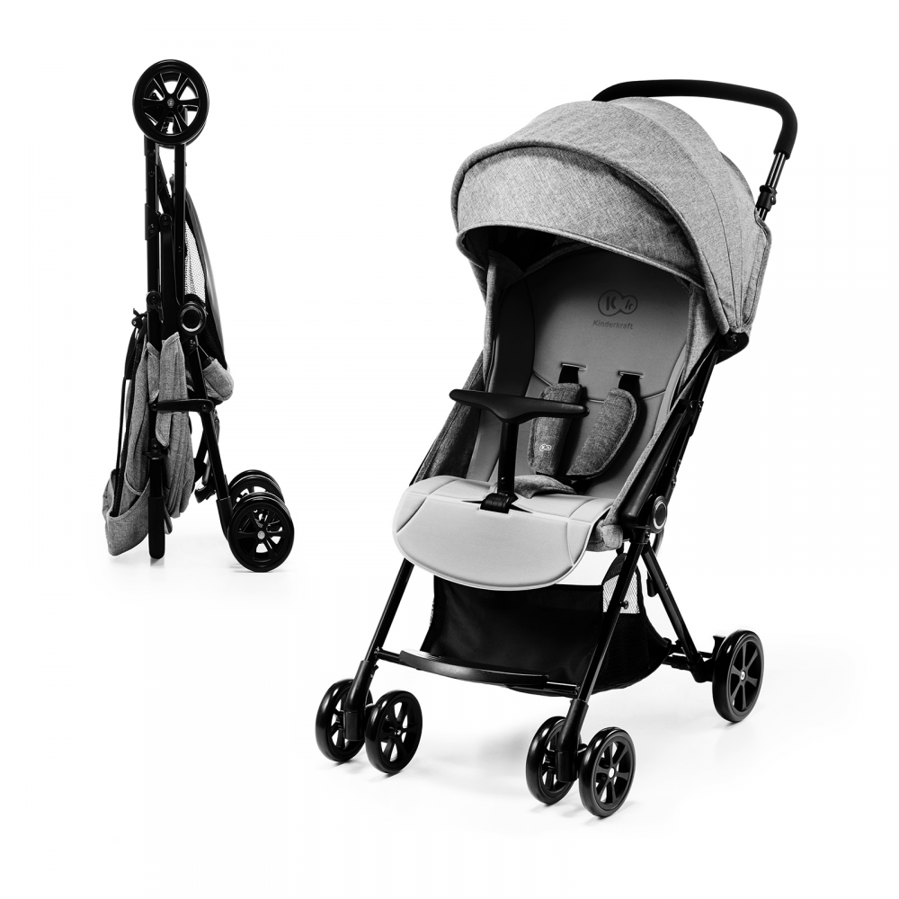 Kinderkraft Lite Up Stroller - Grey Grey Unisex