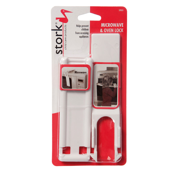 Stork Oven and Microwave Lock White Unisex