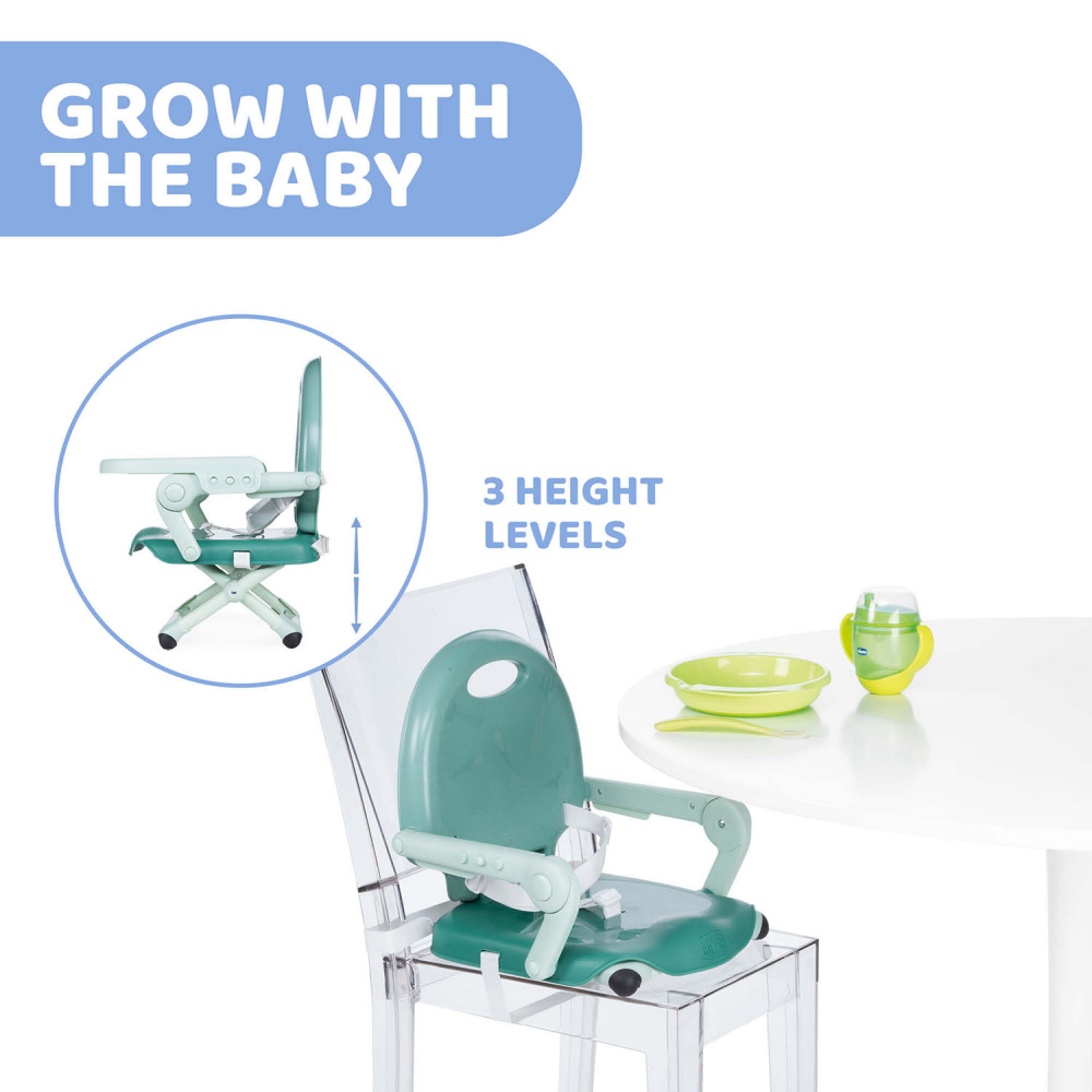 Chicco Pocket Snack Booster - Sage - Image 4