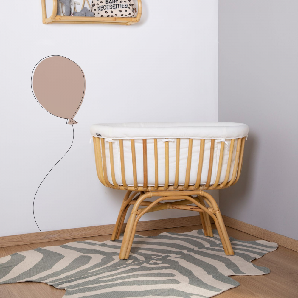 Childhome Rattan Cradle, Cover & Mattress - Image 4