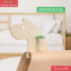 Callowesse Pinto Wooden Rocking Horse Handcrafted-Wood
