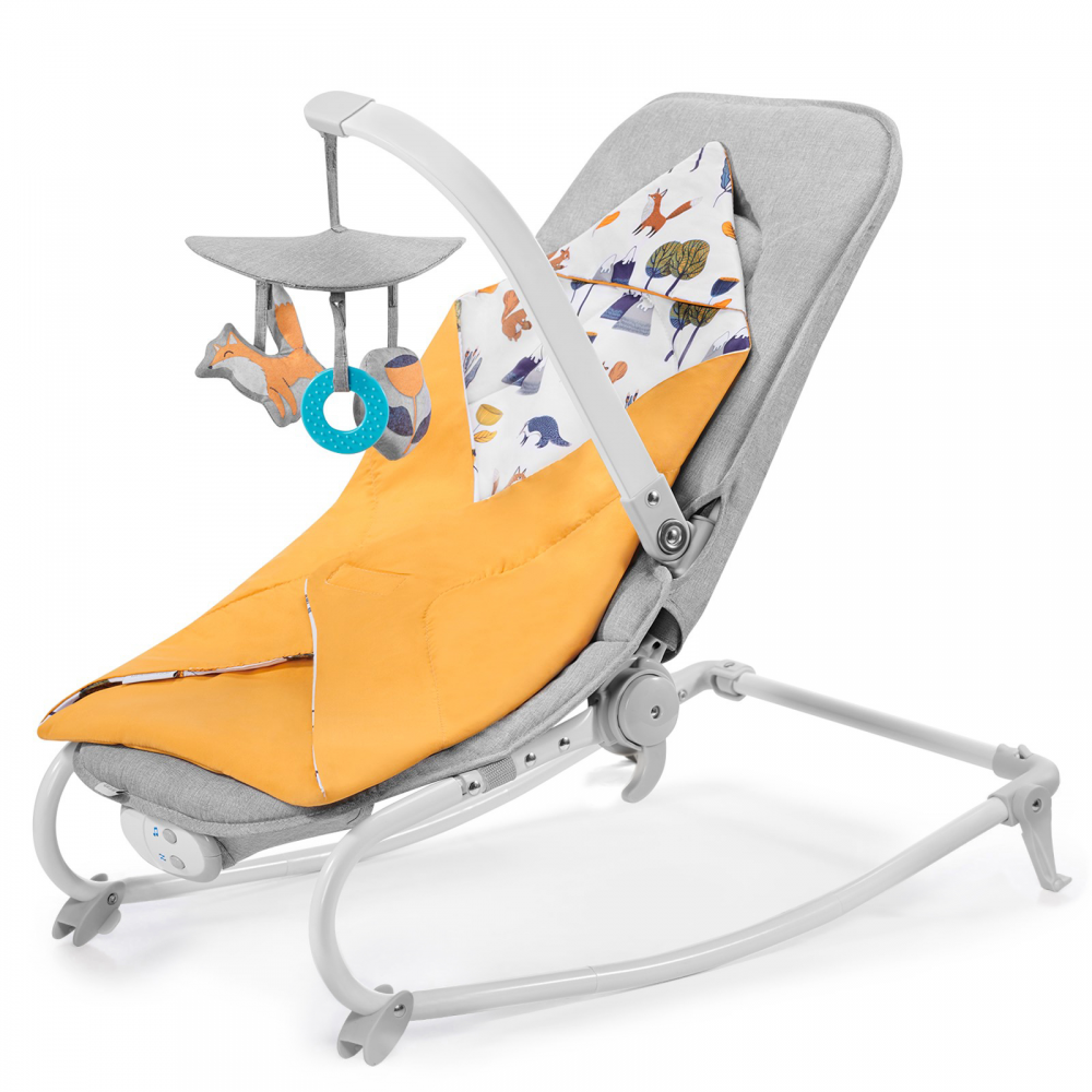 Kinderkraft Felio 2020 Baby Bouncer - Forest Yellow