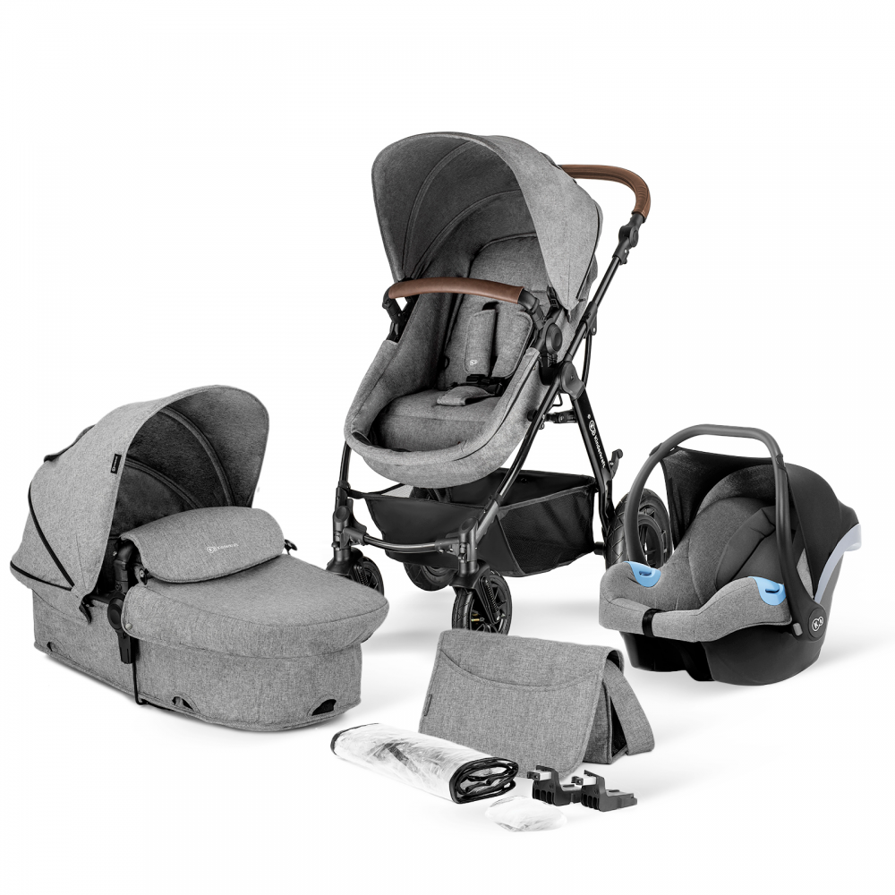 TRAVEL SYSTEM 3IN1 STROLLER Kinderkraft MOOV CT Dark Grey - UP TO 22 KG