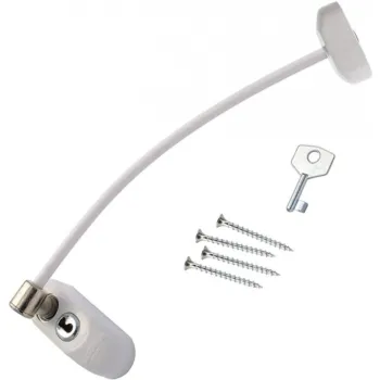 Max6mum Security Lockable Window and Door Restrictor - White