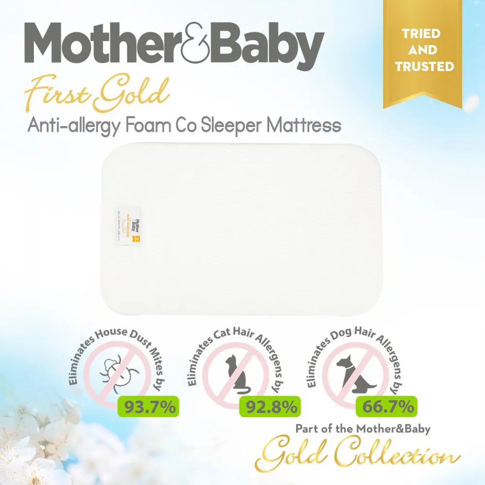 Mother&Baby First Gold Anti Allergy Foam Co Sleeper Mattress 83 x 50 cm - Image 5