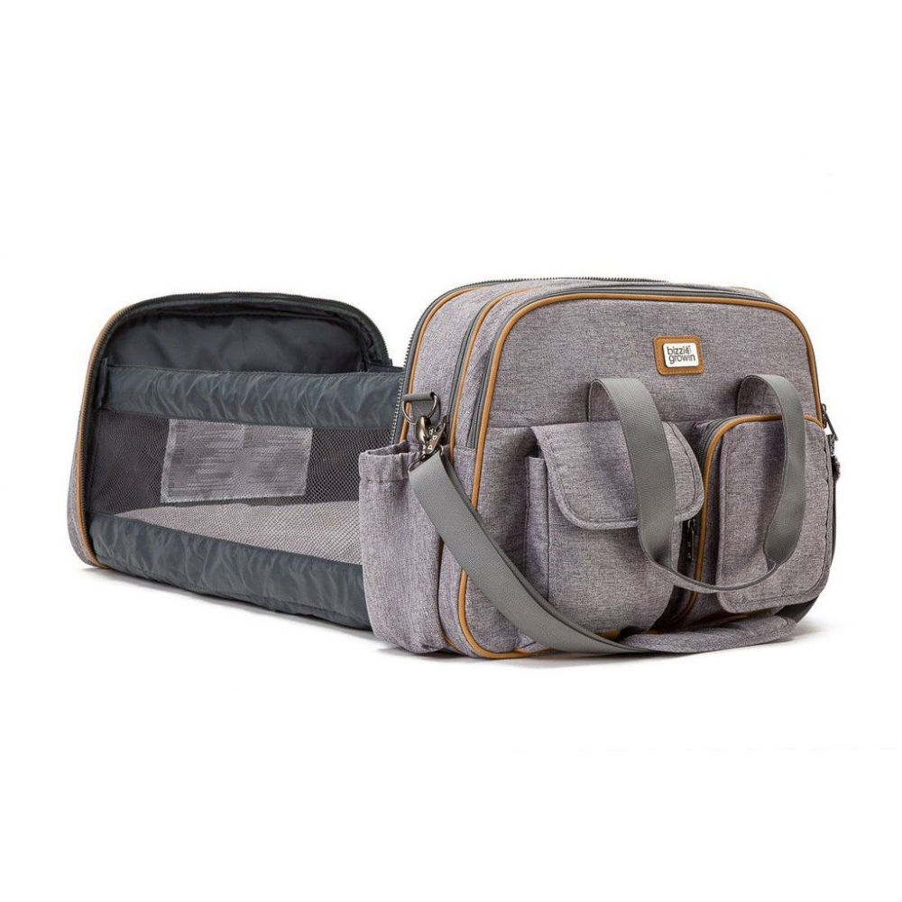 Bizzi Growin Pod Travel Changing Bag - Windsor Grey - Image 6