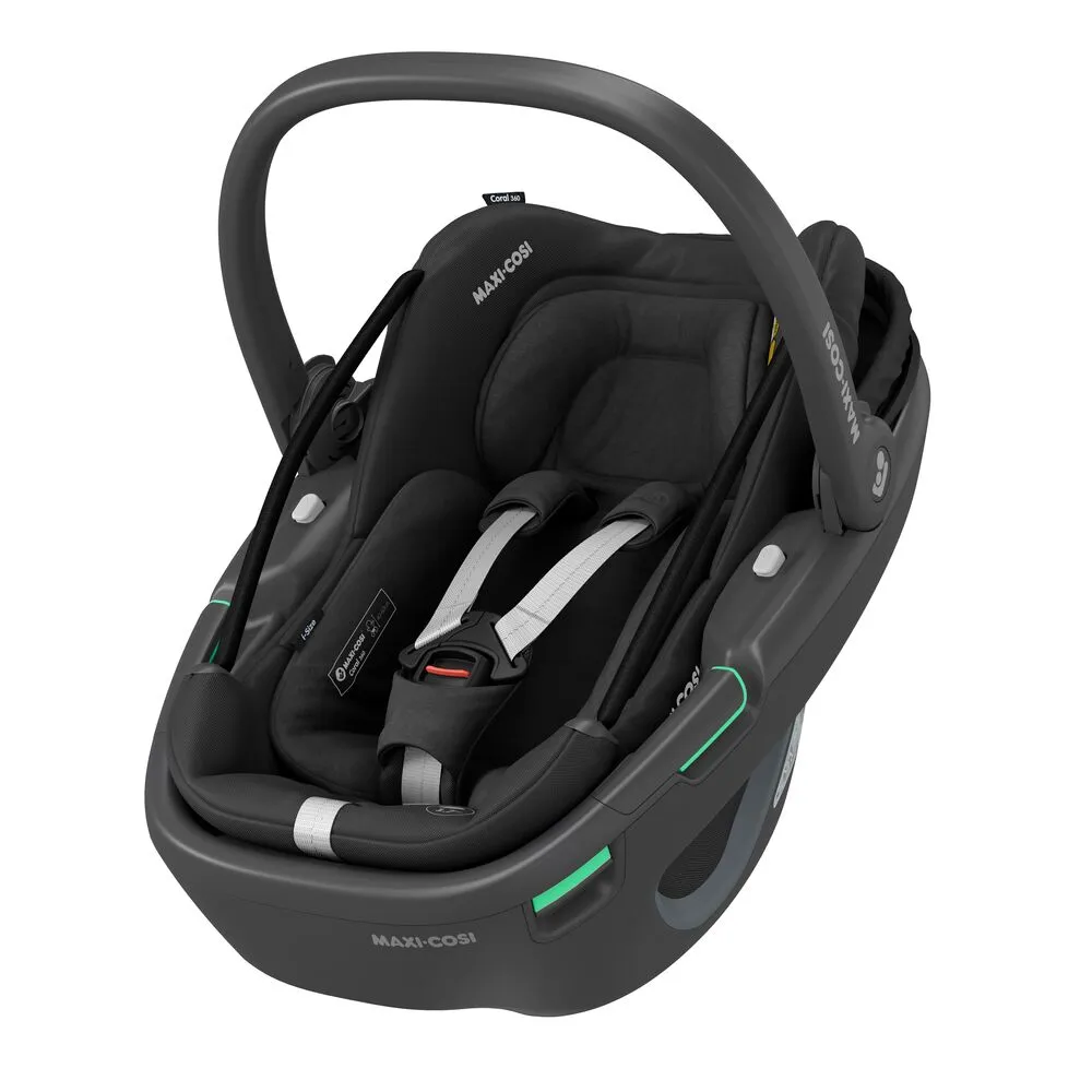 Maxi Cosi Coral 360 iSize Car Seat - Essential Black