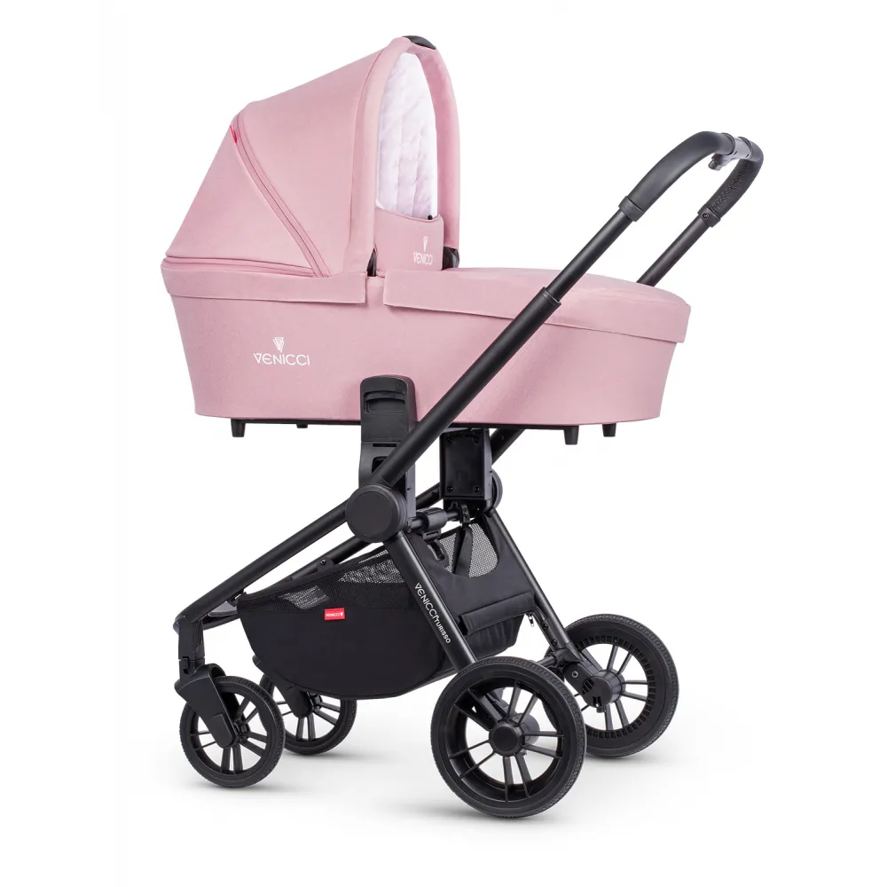 Pink and white venicci pram 2025