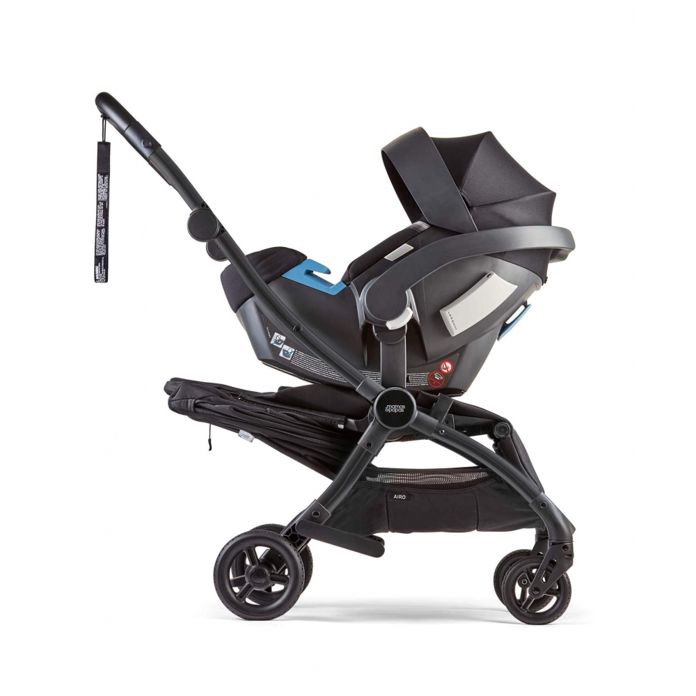 Mamas Papas Airo Pushchair Bundle Black Stroller Travel System