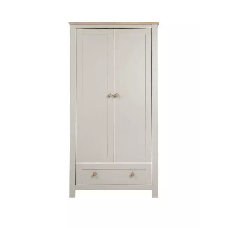 Mamas & Papas Keswick Room Set (Cot Bed, Dresser & Wardrobe) Grey Nursery Funiture