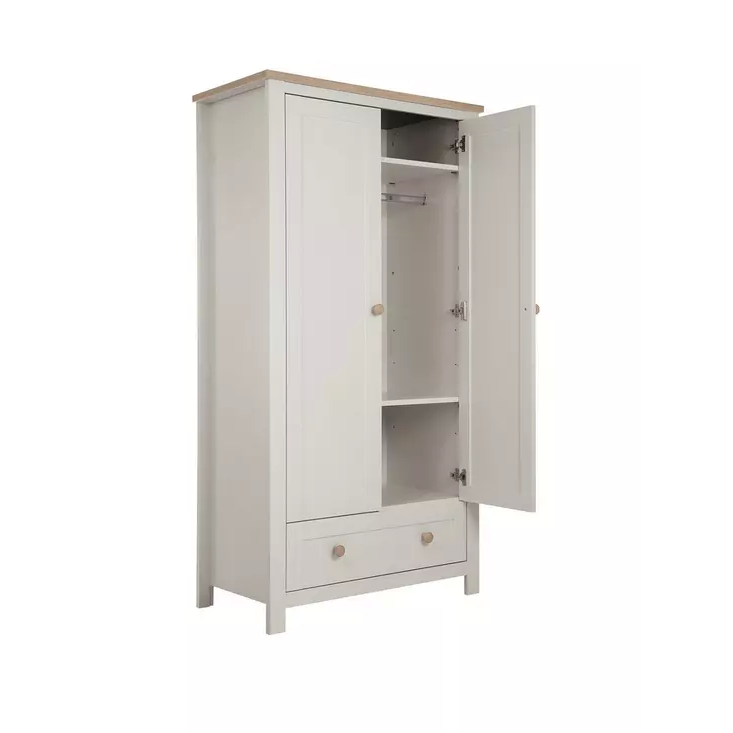 Mamas & Papas Keswick Room Set (Cot Bed, Dresser & Wardrobe) Grey Nursery Funiture