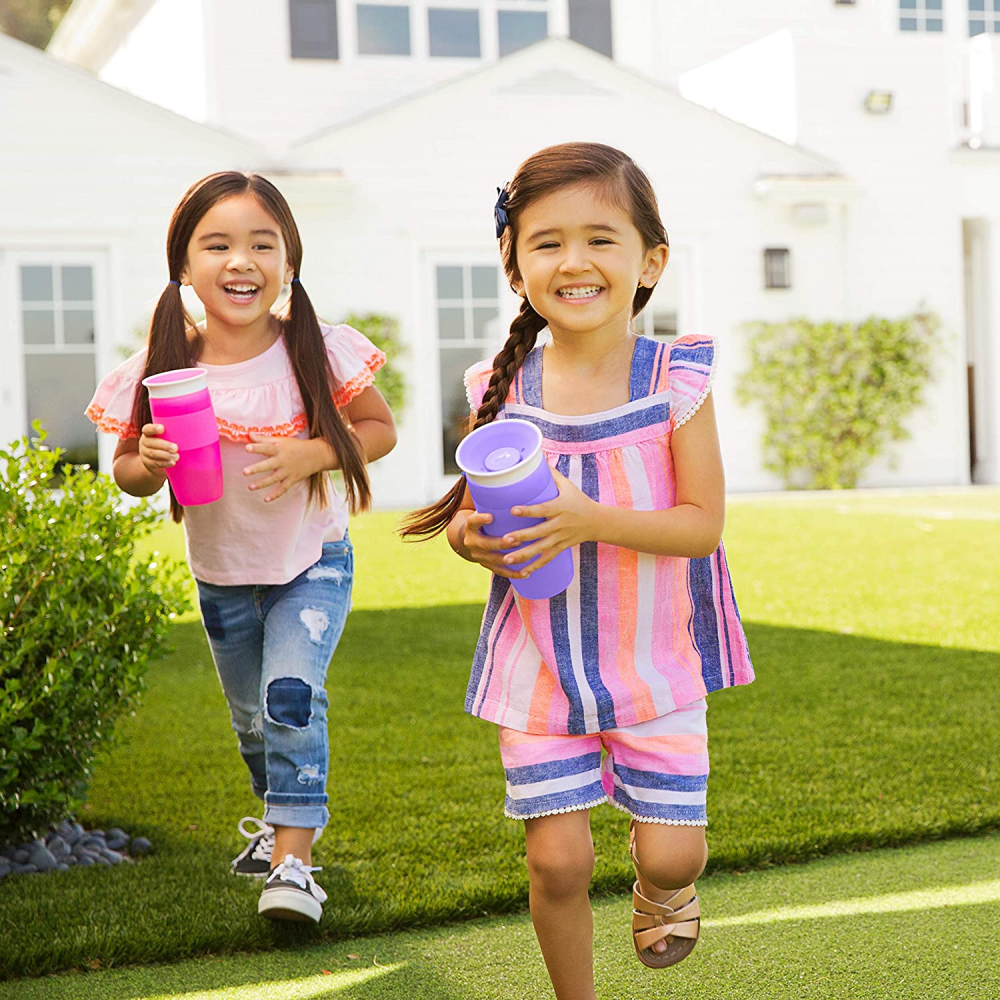 Munchkin Miracle 360 Toddler Sippy 14oz Cup - Purple - Image 2