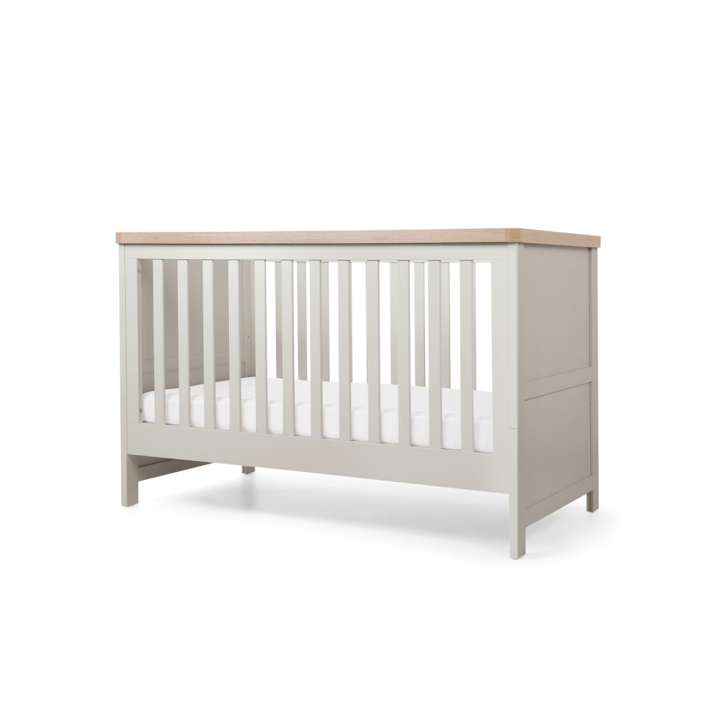 Mamas & Papas Keswick Set (Cot Bed & Dresser) Grey Oak