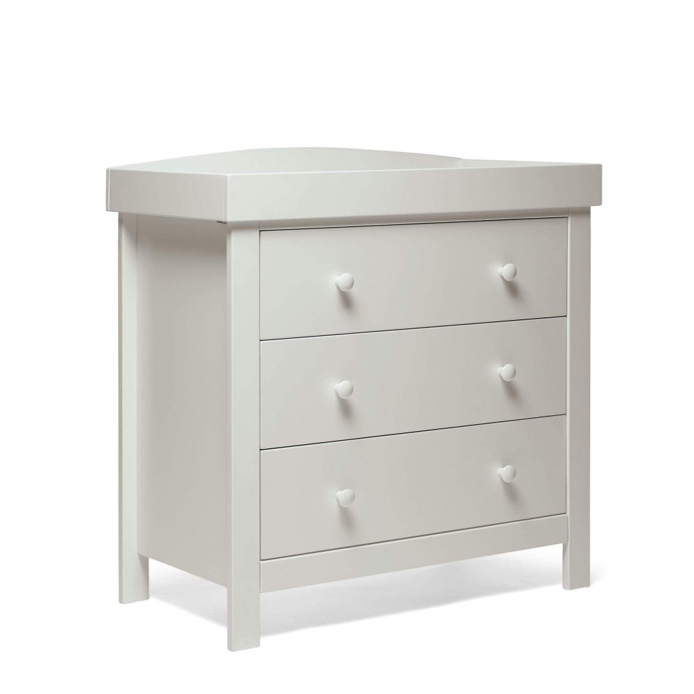 Mamas & Papas Dover Cot bed, Dresser & Wardrobe grey Nursey