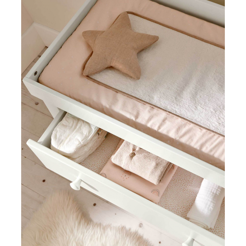 Mamas & Papas Dover Cotbed Set (Cotbed & Dresser) White white Nursery