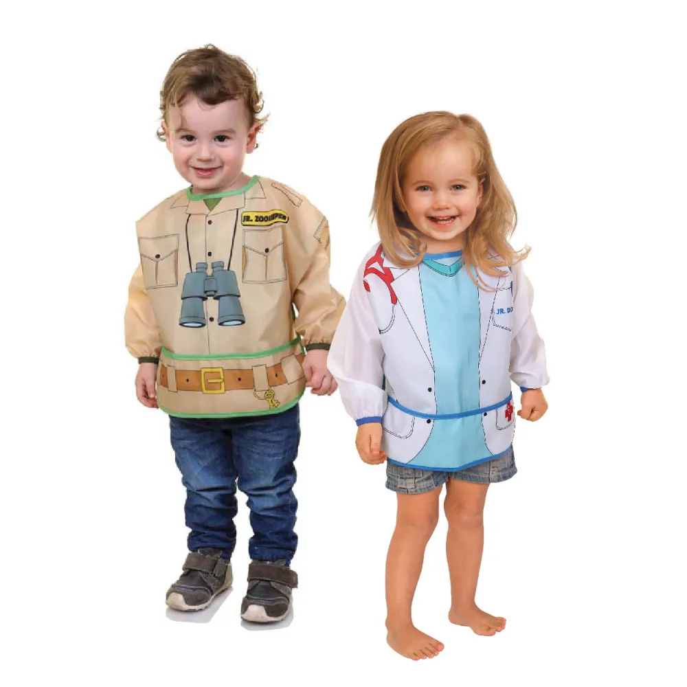 Dreambaby Character Long Sleeve Smock Bib - Zookeeper & Doctor - Image 3