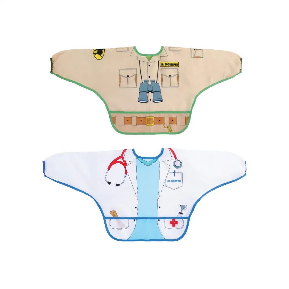 Dreambaby Character Long Sleeve Smock Bib - Zookeeper & Doctor - Image 2