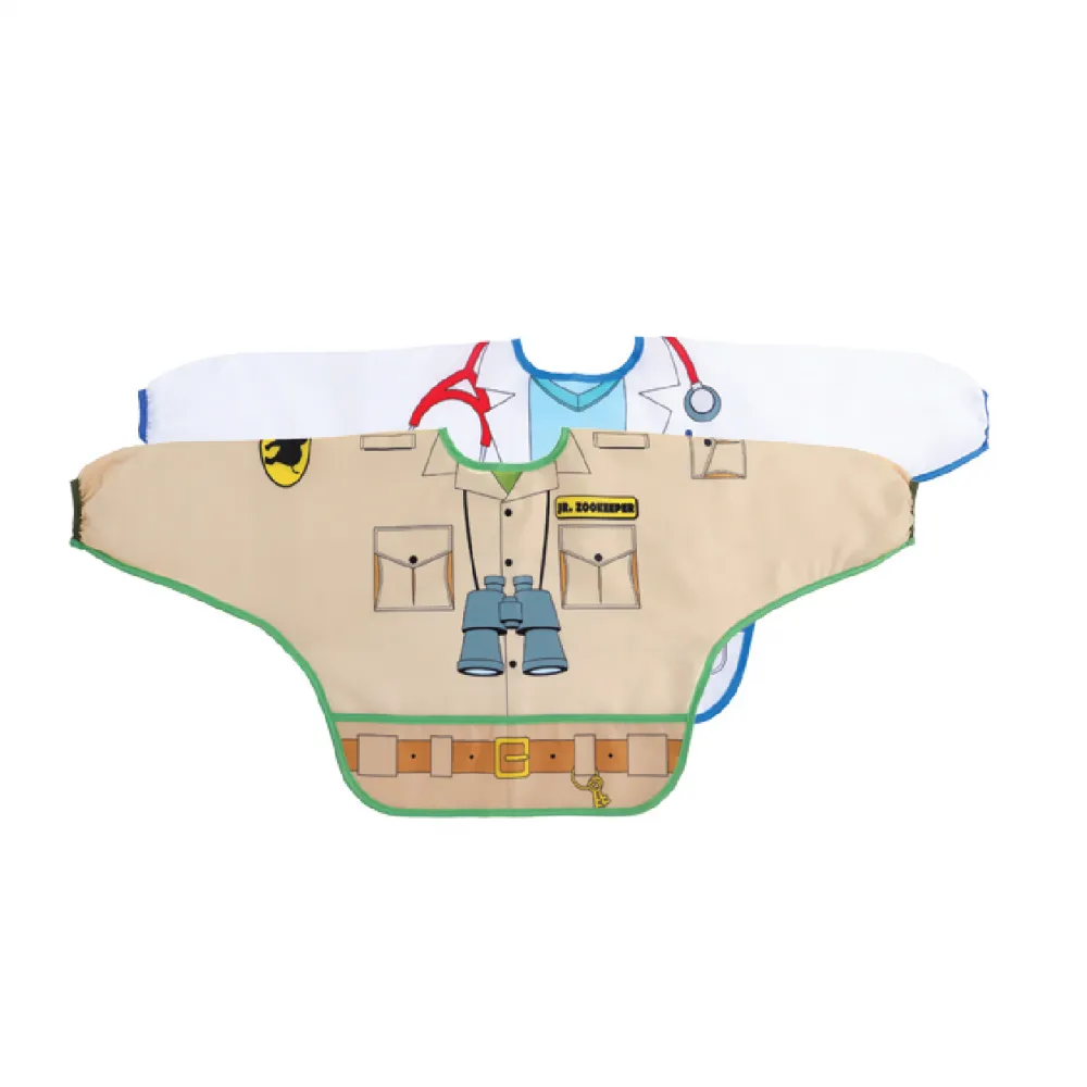 Dreambaby Character Long Sleeve Smock Bib - Zookeeper & Doctor
