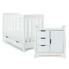 Obaby Stamford Mini 2 Piece Nursery Furniture Room Set - White