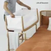 Snuzpod 4 Bedside Crib in Natural featuring the Lift-Off Bassinet for Easy Portability
