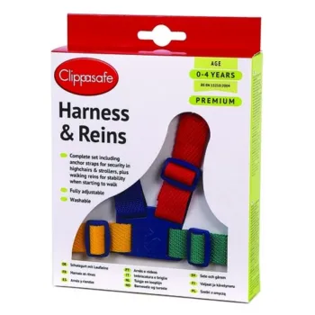Clippasafe Premium Harness and Reins - Multicoloured