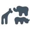 Wallies Wallcandy Chalkboard Animals Nursery Decoration