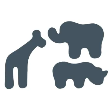 Wallies Wallcandy Chalkboard Animals Nursery Decoration