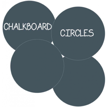 Wallies Wallcandy Chalkboard Circles Nursery Decoration