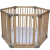 Clippasafe Multifunctional wooden Play pen with white back ground.