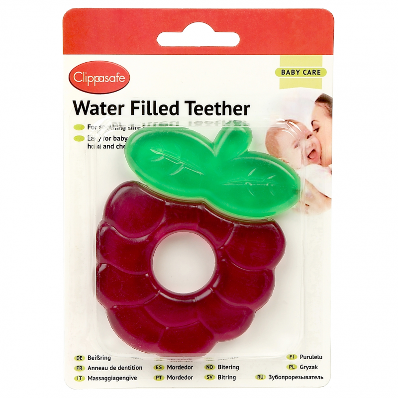 Clippasafe Water Filled Teether - Berry Purple Unisex