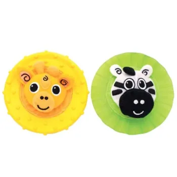 Sassy Beginning Bite Teethers - Zebra and Giraffe