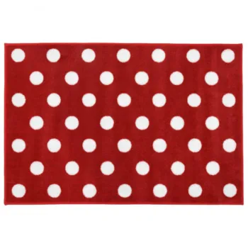 Carpet Runners Playmat - Red with White Polka Dot
