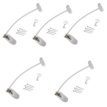 Max6mum Window & Door Safety Restrictor - White | Pack of 5