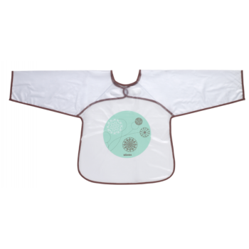 Beaba Crafty Long Sleeve Bib - Brown