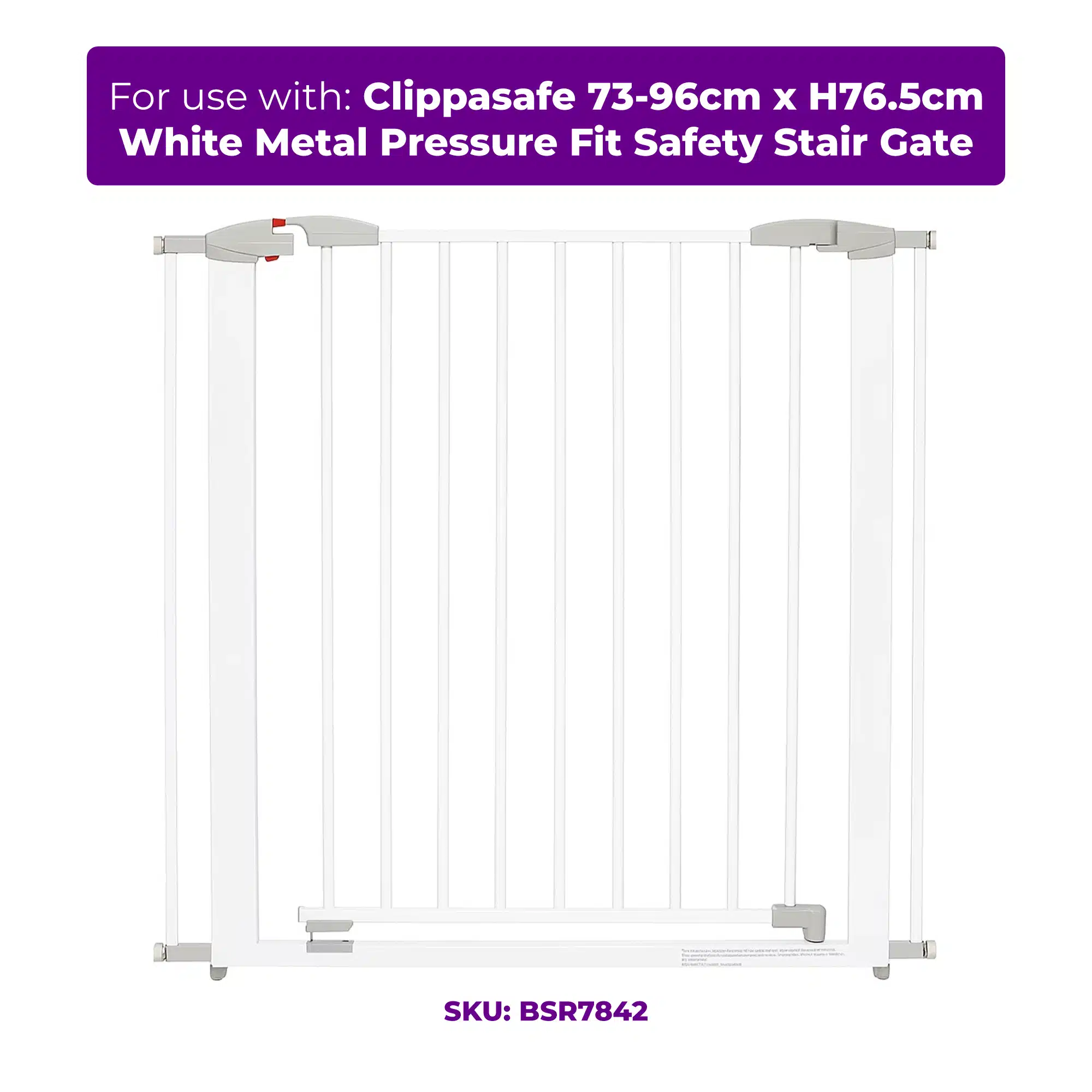 Clippasafe Swing Shut Gate 18cm Extension - White - Image 2