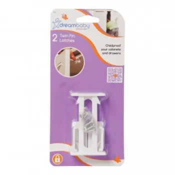 Dreambaby Twin Pin Drawer Latches - Pack of 2