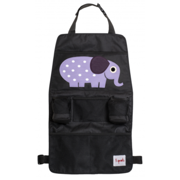 3 Sprouts Backseat Organiser - Elephant
