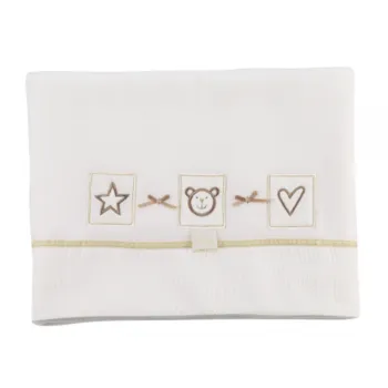 Lollipop Lane Teddy's Cotage Coverlet - Cream