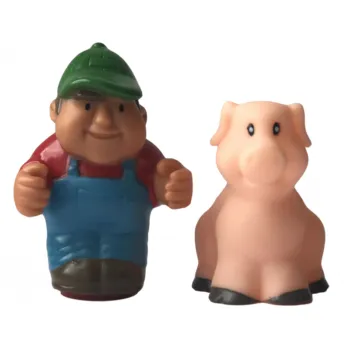 Tomy Johnny & Friends Farm Adventure Playset - Corey & Pig