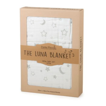 Petite Piccolo Luna Blanket - Moon and Stars