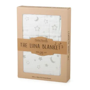 Petite Piccolo Luna Blanket - Moon and Stars