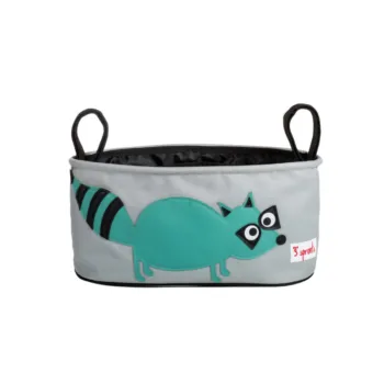 3 Sprouts Stroller Organiser - Raccoon