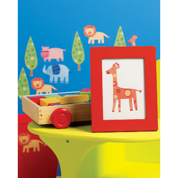 Wallies Prepasted Paper Cutouts - Zoo Pals