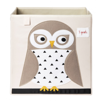 3 Sprouts Storage Box - Owl