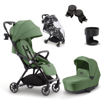 Leclerc Baby Auto-Fold Stroller & MagicFold Bundle - Green