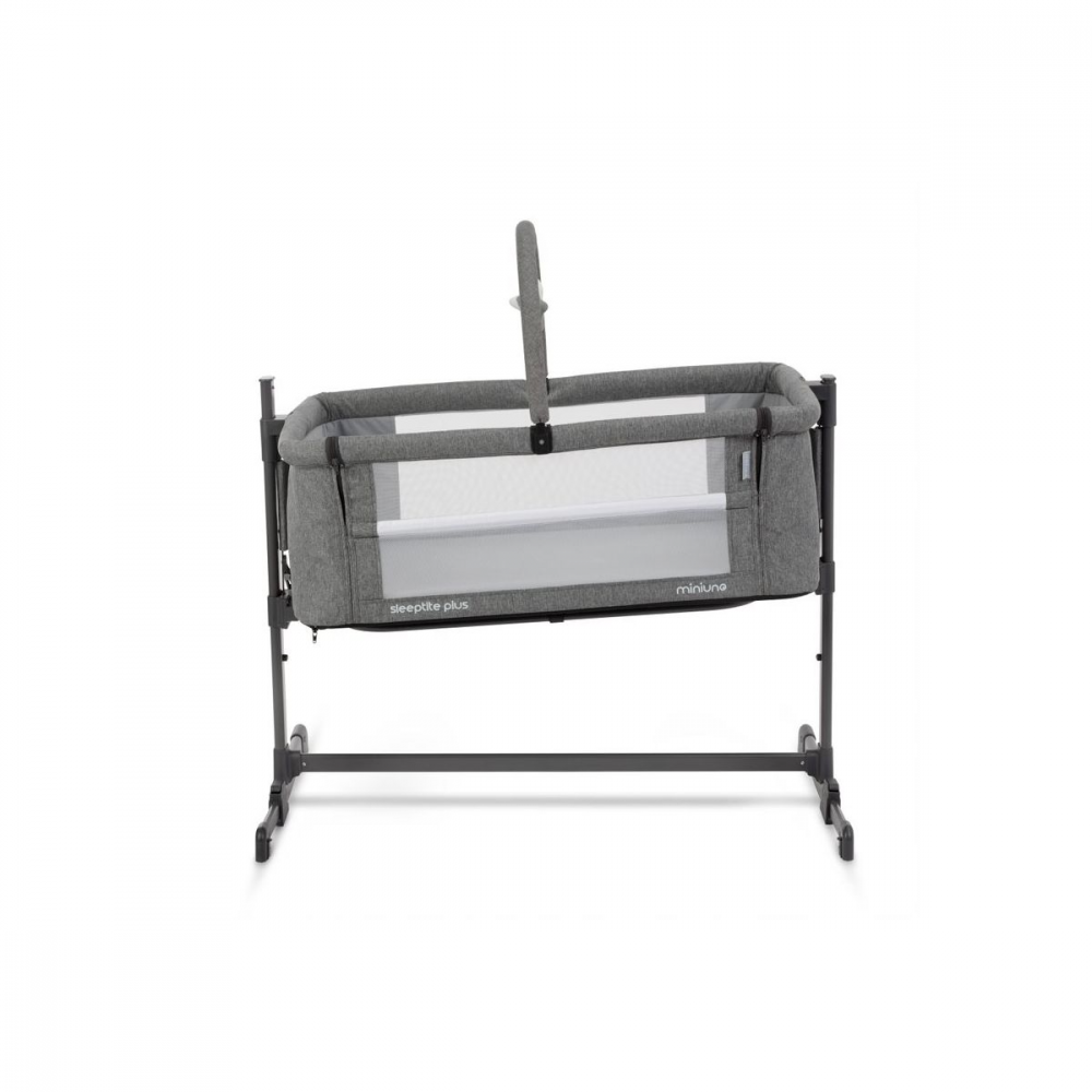 Mini-Uno MiniUno Sleeptite Plus Co-Sleeper Crib - Grey Melange
