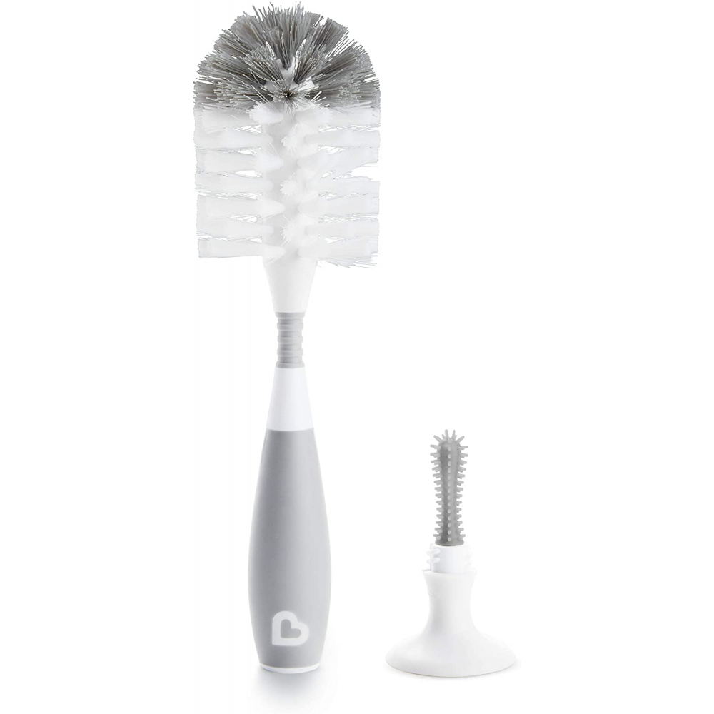 Munchkin Bristle Bottle Brush Grey