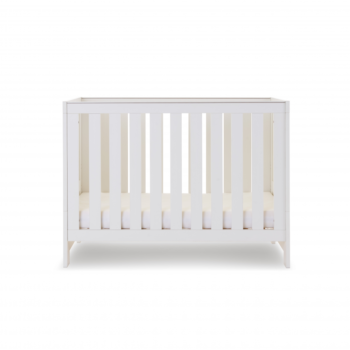 Obaby Nika Mini Cot Bed- White Wash